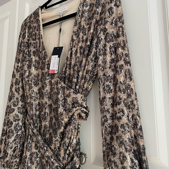 Leopard Print Wrap Dress - Picture 2 of 7
